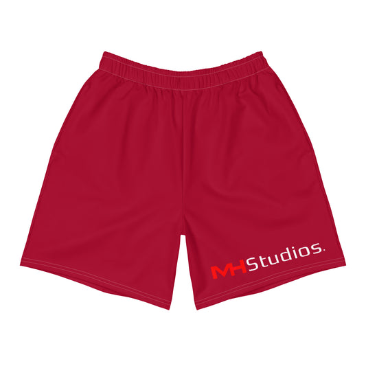 MH STUDIOS RED Men's Athletic Shorts