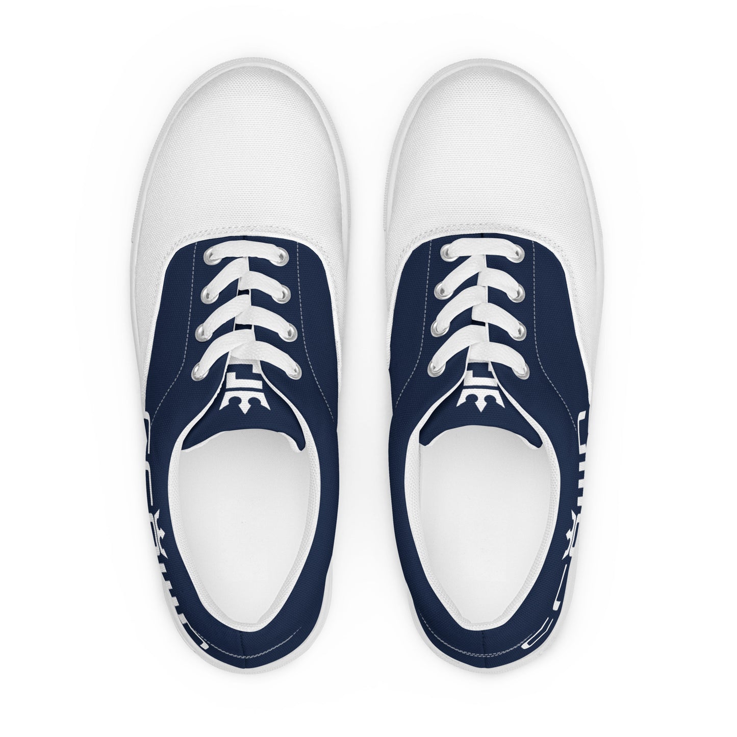 CROWN 2 TONE NAVY Men’s lace-up canvas shoes
