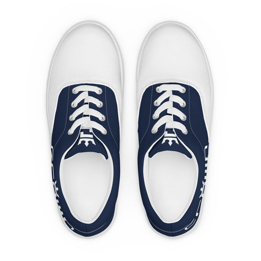 CROWN 2 TONE NAVY Men’s lace-up canvas shoes