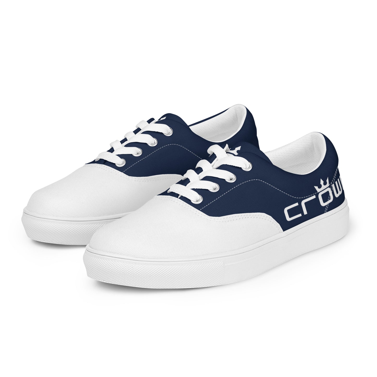 CROWN 2 TONE NAVY Men’s lace-up canvas shoes