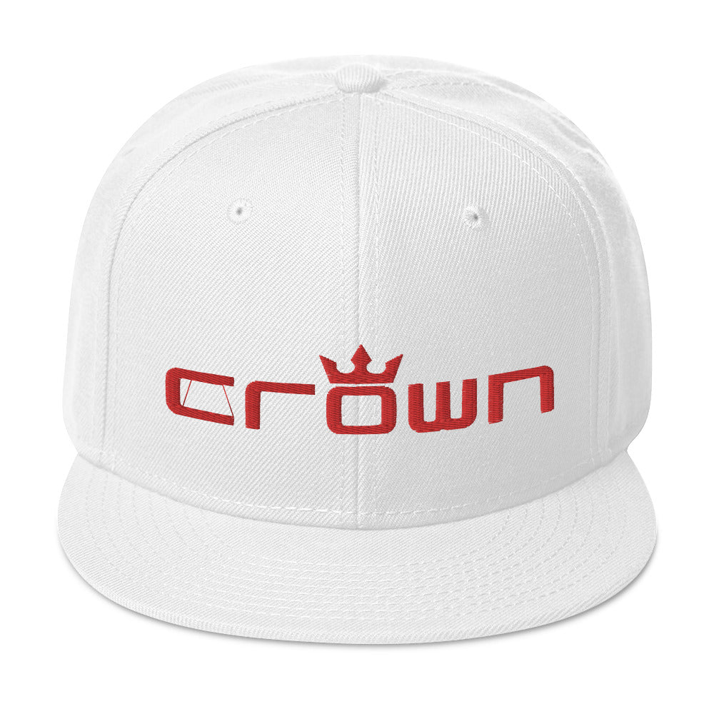 CROWN RED TITLE Snapback Hat