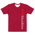 MH STUDIOS SLANT RED Men's t-shirt