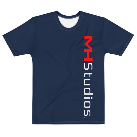 MH STUDIOS SLANT NAVY Men's t-shirt