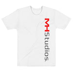 MH STUDIOS SLANT WHITE Men's t-shirt