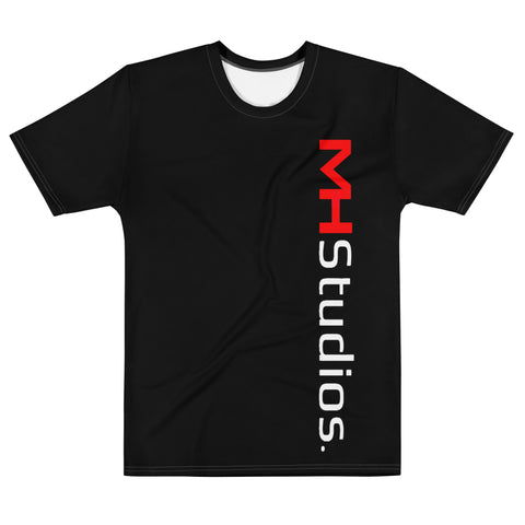 MH STUDIOS SLANT BLACK Men's t-shirt