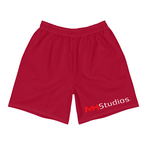 MH STUDIOS RED Men's Athletic Shorts