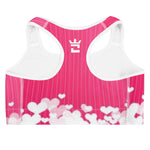 CROWN PINK LOVE Sports bra