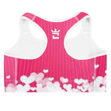 CROWN PINK LOVE Sports bra