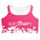 CROWN PINK LOVE Sports bra