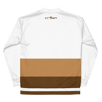 CROWN DOUBLE TAN Unisex Bomber Jacket