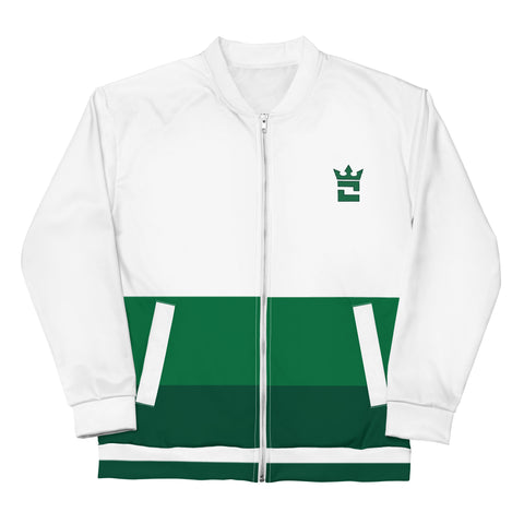 CROWN DOUBLE GREEN Unisex Bomber Jacket