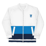 CROWN DOUBLE BLUE Unisex Bomber Jacket