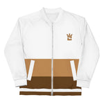 CROWN DOUBLE TAN Unisex Bomber Jacket