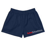 MH STUDIOS NAVY Women’s Athletic Shorts