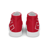 CROWN BIG TIME RED Men’s high top canvas shoes