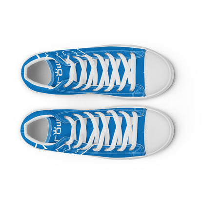 CROWN BIG TIME BLUE Men’s high top canvas shoes