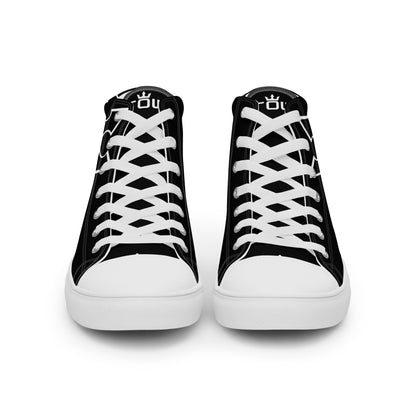 CROWN BIG TIME BLACK Men’s high top canvas shoes