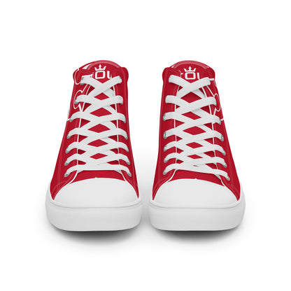 CROWN BIG TIME RED Men’s high top canvas shoes