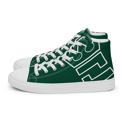 CROWN BIG TIME GREEN Men’s high top canvas shoes