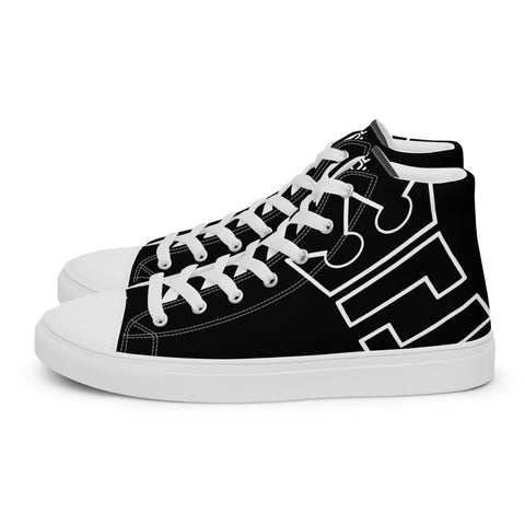 CROWN BIG TIME BLACK Men’s high top canvas shoes