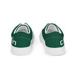 CROWN 2 TONE GREEN Men’s lace-up canvas shoes