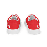 CROWN 2 TONE RED Men’s lace-up canvas shoes