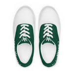 CROWN 2 TONE GREEN Men’s lace-up canvas shoes