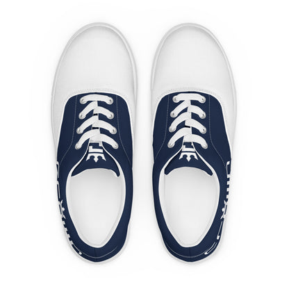 CROWN 2 TONE NAVY Men’s lace-up canvas shoes