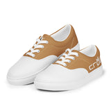 CROWN 2 TONE TAN Men’s lace-up canvas shoes