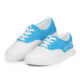 CROWN 2 TONE BLUE Men’s lace-up canvas shoes