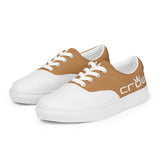 CROWN 2 TONE TAN Men’s lace-up canvas shoes