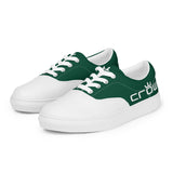 CROWN 2 TONE GREEN Men’s lace-up canvas shoes