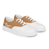 CROWN 2 TONE TAN Men’s lace-up canvas shoes