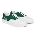 CROWN 2 TONE GREEN Men’s lace-up canvas shoes