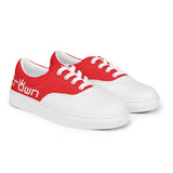 CROWN 2 TONE RED Men’s lace-up canvas shoes