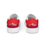 CROWN DOUBLE RED Men’s slip-on canvas shoes