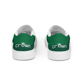 CROWN DOUBLE GREEN Men’s slip-on canvas shoes