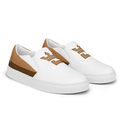 CROWN DOUBLE TAN Men’s slip-on canvas shoes