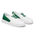 CROWN DOUBLE GREEN Men’s slip-on canvas shoes