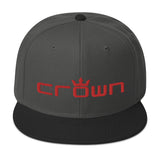 CROWN RED TITLE Snapback Hat